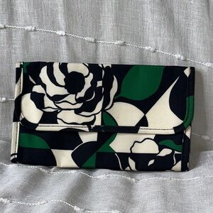 Vera Bradley Imperial Rose Pattern Tri-Fold Style Makeup Brush Travel Case NWOT